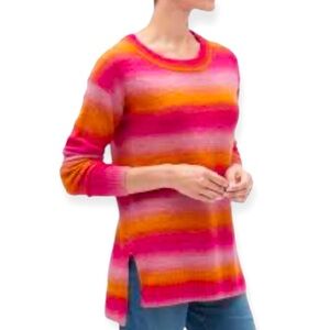 Gap Women's S Crewneck Multi Striped Pullover Tunic Sweater​​‎